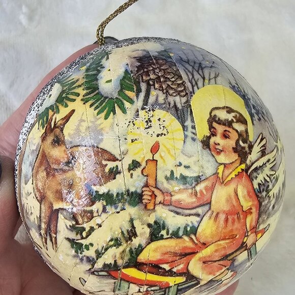 Paper Mache Christmas Ornament W. Germany - Picture 8 of 8